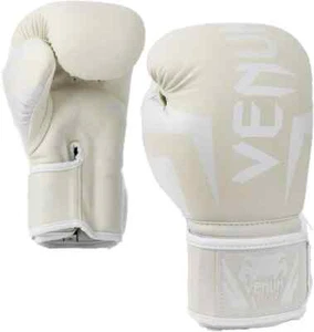 Venum Elite Boxing Gloves 14 oz White/Off-White - Picture 1 of 4