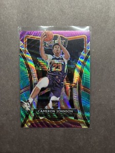 2019-20 Select Cameron Johnson Tri Color Premier Level Rookie RC #154 Nets Suns