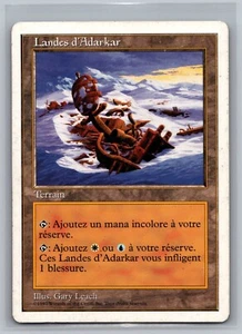 Adarkar Wastes FRENCH Magic the Gathering Fifth Edition 5th MTG RARE Gary Leech - Picture 1 of 2