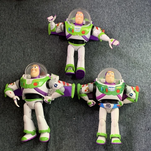 3x Buzz Light Year Disney Pixar  Blue Belt Action Figures 12” 30cm Cover