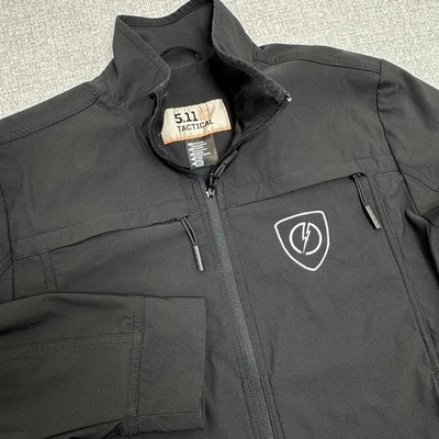 5.11 Tactical Softshell Jacket Black Medium Zip Front Wind Water Resistant - Image 1 of 4