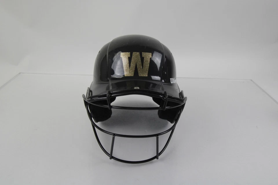 Western Michigan Broncos Wilson Batting Helmet Unisex Black Used - Image 1 of 1