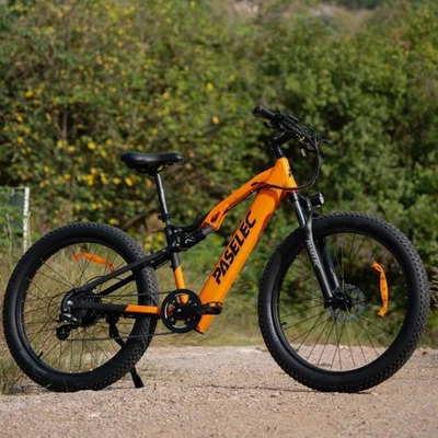 Bicicleta de montaña eléctrica de 27,5" para adultos 1000 W pico 16 Ah bicicleta eléctrica de cercanías 8 velocidades Foto 1 de 4