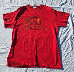 Support RED Friday Remember Everyone Deployed gelbes Band T-Shirt Erwachsene Medium - Bild 1 von 9