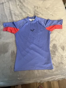 Girl’s Youth Large Roxy Short Sleeve Rash guard Purple - Picture 1 of 2