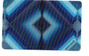 Sam's Club Lenticular Geometric Blue Gift Card No $ Value Collectible FD-108456 - Picture 1 of 1