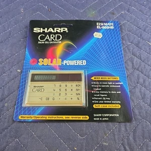Sharp Card Solar Cell Calculator EL-865HB NOS - Picture 1 of 3