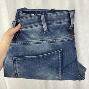 G Star Raw Vintage 5620 Mens Denim Pants Double Knee Jeans Size W35 L32 - Foto 1 di 10