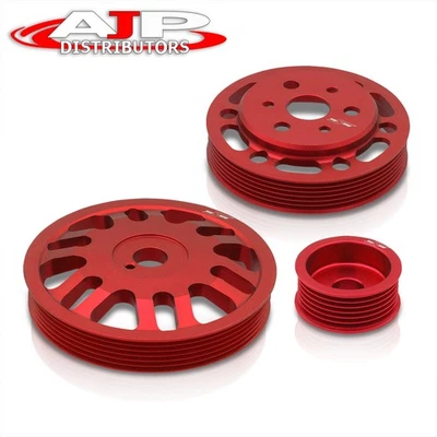 Red Aluminum Crank Pulley For 2013-2020 Toyota GT86 Subaru BRZ Scion FRS Foto 1 de 4