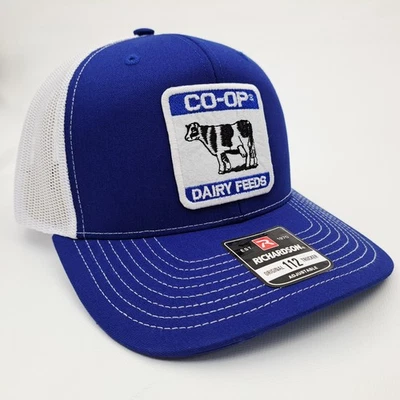 Co-Op Dairy Feeds Richardson 112 Trucker Gorra Sombrero Malla Snapback Parche Bordado Foto 1 de 3