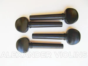 Qualität Geigenwirbel Set (4 Heringe) für 3/4-1/2 Größe Violine, Ebenholz, US-Verkäufer!!! - Bild 1 von 3