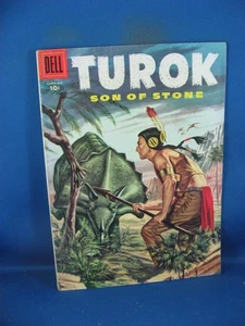 TUROK SON OF STONE 3 VG F  DELL 1956 DINOSAUR CVR - Picture 1 of 2