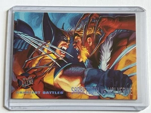 Cómics de Marvel Sabretooth vs Wolverine 139/Fleer Ultra X Men 1995 casi nuevo - 7,0+ - Imagen 1 de 13