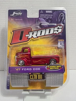 Camioneta pickup Ford Coe Red Flames Wave 1 Cltr 011 2005 Jada D-Rods '47 diecast Foto 1 de 4