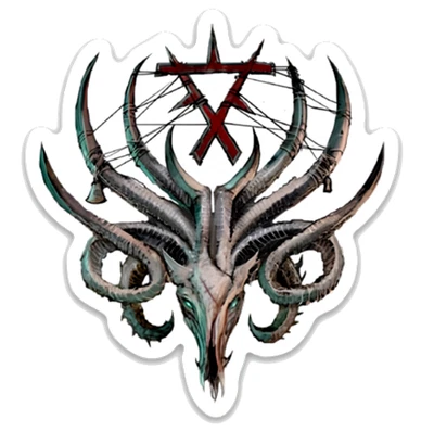 Fantasy Rat Men Vinyl Sticker 2.74" x 3" - Image 1 of 2