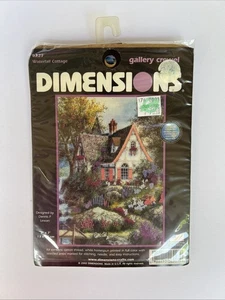 CREWEL Embroidery Kit Dimensions WATERFALL COTTAGE Small 5 x 7" - Picture 1 of 2