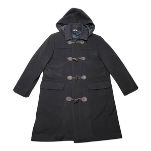 Polo Ralph Lauren Herren Wintermantel Kapuze Parka Peacoat Wolle Schwarz Marine Mantel S - Bild 1 von 3