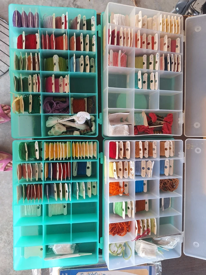 Embroidery Floss Thread Skeins Lot of Numbered Unbranded Colorful - Image 1 of 4