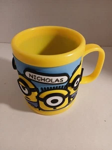 Universal Studios Minions Despicable Me Plastic Mug “Nicholas” BPA Free - Picture 1 of 8