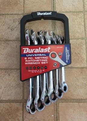 Duralast Metric Universal Ratcheting Wrench Set 6 Piece # 64-140 - Image 1 of 2