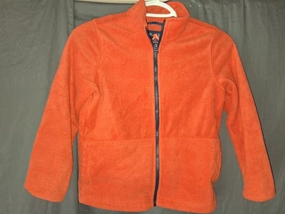 Jaqueta de manga comprida infantil masculina gola redonda zíper completo tamanho médio 7/8 - Imagem 1 de 3