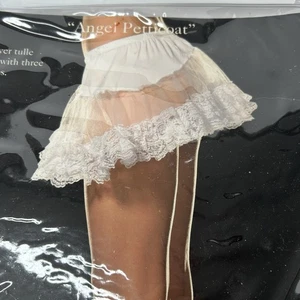 White Petticoat Skirt Tutu Women's OS Queen Dreamgirl Halloween Cosplay Sexy - Picture 1 of 10