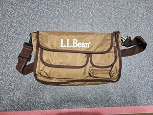 LL Bean Fishing Wading Bag Brown Vintage? Outdoors Hunting Nylon 14x5x9" - Picture 1 of 3