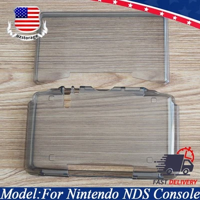 For Nintendo NDS Dual Screen fat DS Clear Black TPU Soft Case Protective Cover - Image 1 of 4