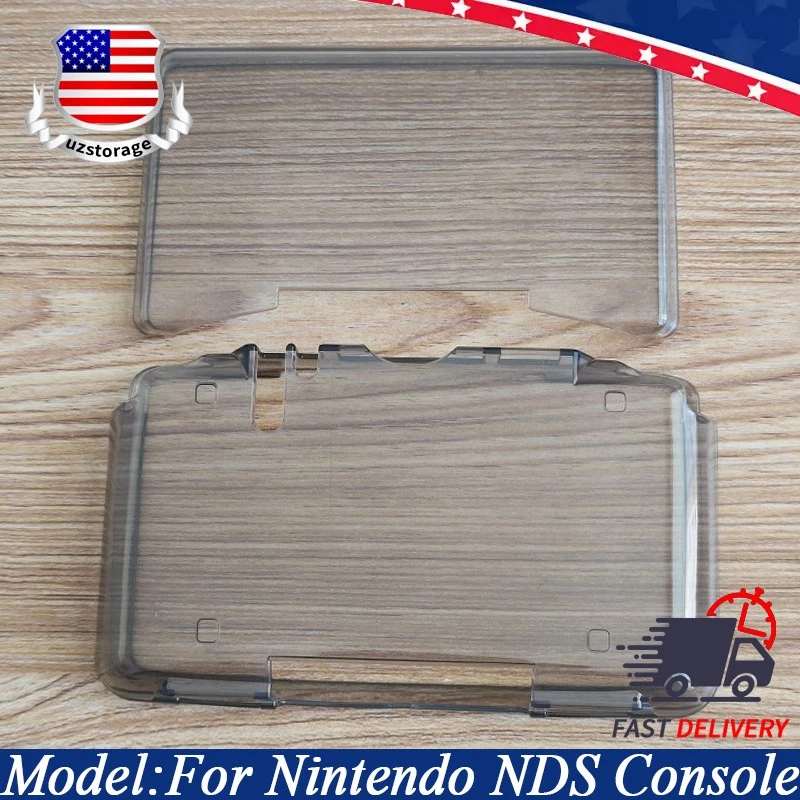 For Nintendo NDS Dual Screen fat DS Clear Black TPU Soft Case Protective Cover - Image 1 of 4