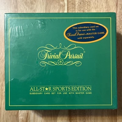 Trivial Pursuit ALL-STAR SPORTS EDITION`GReen Subsidiary Card Set~FACTORY SEALED - Image 1 of 4