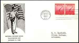 900 Davenport Cachet, 1940 NATIONAL DEFENSE FDC sealed flap - Picture 1 of 3