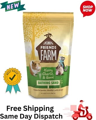 Tiny Friends Farm Bathing Sand 1kg Suitable For Chinchilla Gerbil Hamster Degus