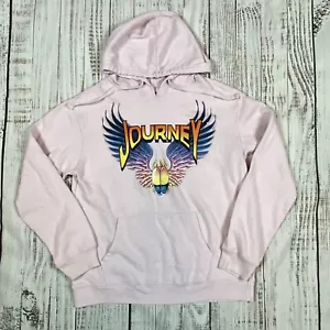 Journey Revelation Sweatshirt Large Hoodie Pink Screen Print Shirt Beetle Top - Picture 1 of 9