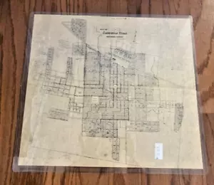 Antique 1922 Old Map Clarksville Texas City Texana Cartography Red River County - Picture 1 of 2