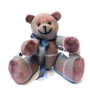 FRASER HUNTING WEATHERED TARTAN COLLECTABLE BEAR HANDMADE VERY LIMITED - Picture 1 of 2