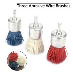 30mm Nylon Abrasive Brush Pen Shape For Cleaning Polishing Wood Grit80/120/240 - Picture 1 of 6
