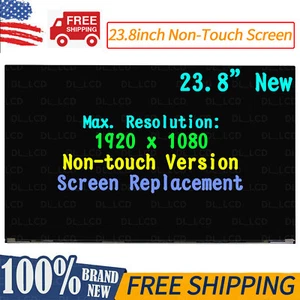 23.8" For HP 24-F 24-f002la Borderless LCD Non-Touch Screen Display MV238FHM-N20 - Picture 1 of 6