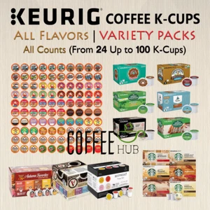 Coffee K Cups Pods VARIETY PACKS (All Counts) lot Flavored Keurig Single Serve - Picture 1 of 31