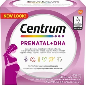 Centrum Prenatal Multivitamins/Minerals with Folic Acid and DHA pack - Picture 1 of 2