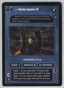 Star Wars CCG Obsidian Squadron TIE x1 3rd Anthology Third Decipher - Picture 1 of 1