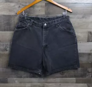 Vintage Levis Jean Shorts Women Size 16 Black 950 Relaxed Fit High Waisted Denim - Picture 1 of 12