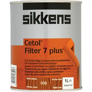 Sikkens Cetol Filter 7 Plus Translucent Woodstain Light Oak 1l - Picture 1 of 1