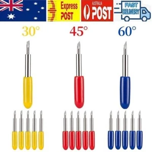 15pcs 30 45 60 Degree Roland GCC Cutting Plotter Vinyl Cutter Blade + Holder AU - Picture 1 of 8