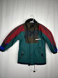 Vintage Obermeyer Juniors 8 Ski Jacket Major Air Color Blocked Full Zip Nylon - Picture 1 of 16