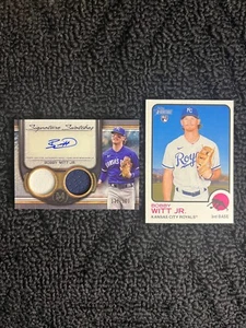 2023 Topps Museum Collection Dual Relic Bobby Witt Jr. Auto #31/100 + Bonus RC!! - Picture 1 of 2