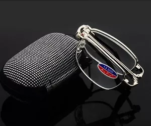 Unisex Foldable Reading Glasses With Box Folded Hanging +1.0 to 4.0 - Picture 1 of 4