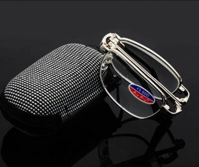 Unisex Foldable Reading Glasses With Box Folded Hanging +1.0 to 4.0 - Imagen 1 de 4