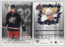 2003 Pacific Private Stock Titanium Hobby Jersey Number Kent McDonell Rookie RC