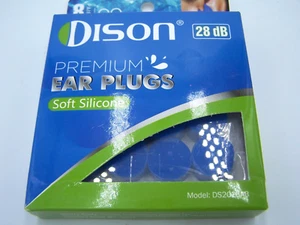 Dison Premium Soft Silicone 28dB Ear Plugs for Noise Reduction & Water - 8 Pairs - Picture 1 of 2