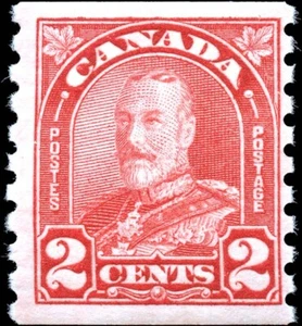 Canada 1c Scott #181 MH F+ 1930 King George V Arch/Leaf Coil Stamp - Imagen 1 de 2